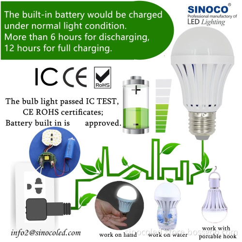 LED Emergency Bulb Light B22 E27 E26 - Intelligent LED Magic Bulb for Emergency Use